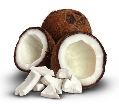 cracked coconut